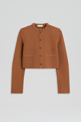 Jackets | Women Scanlan Theodore CREPE KNIT DAISY CROP JACKET Spice