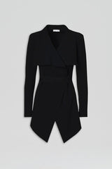 Jackets | Women Scanlan Theodore CREPE KNIT DRAPE FRONT JACKET Black