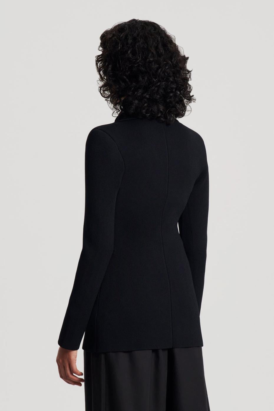 Jackets | Women Scanlan Theodore CREPE KNIT GOLD BUTTON JACKET Black