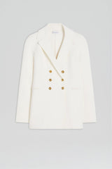 Jackets | Women Scanlan Theodore CREPE KNIT GOLD BUTTON JACKET Cream