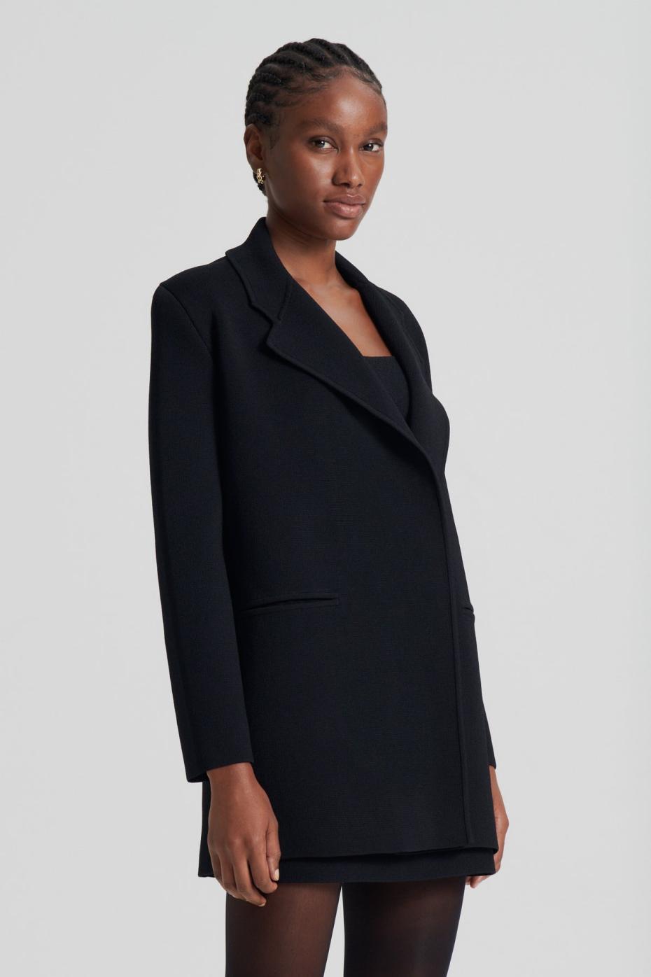 Jackets | Women Scanlan Theodore CREPE KNIT LOOSE TAILORED JACKET Black