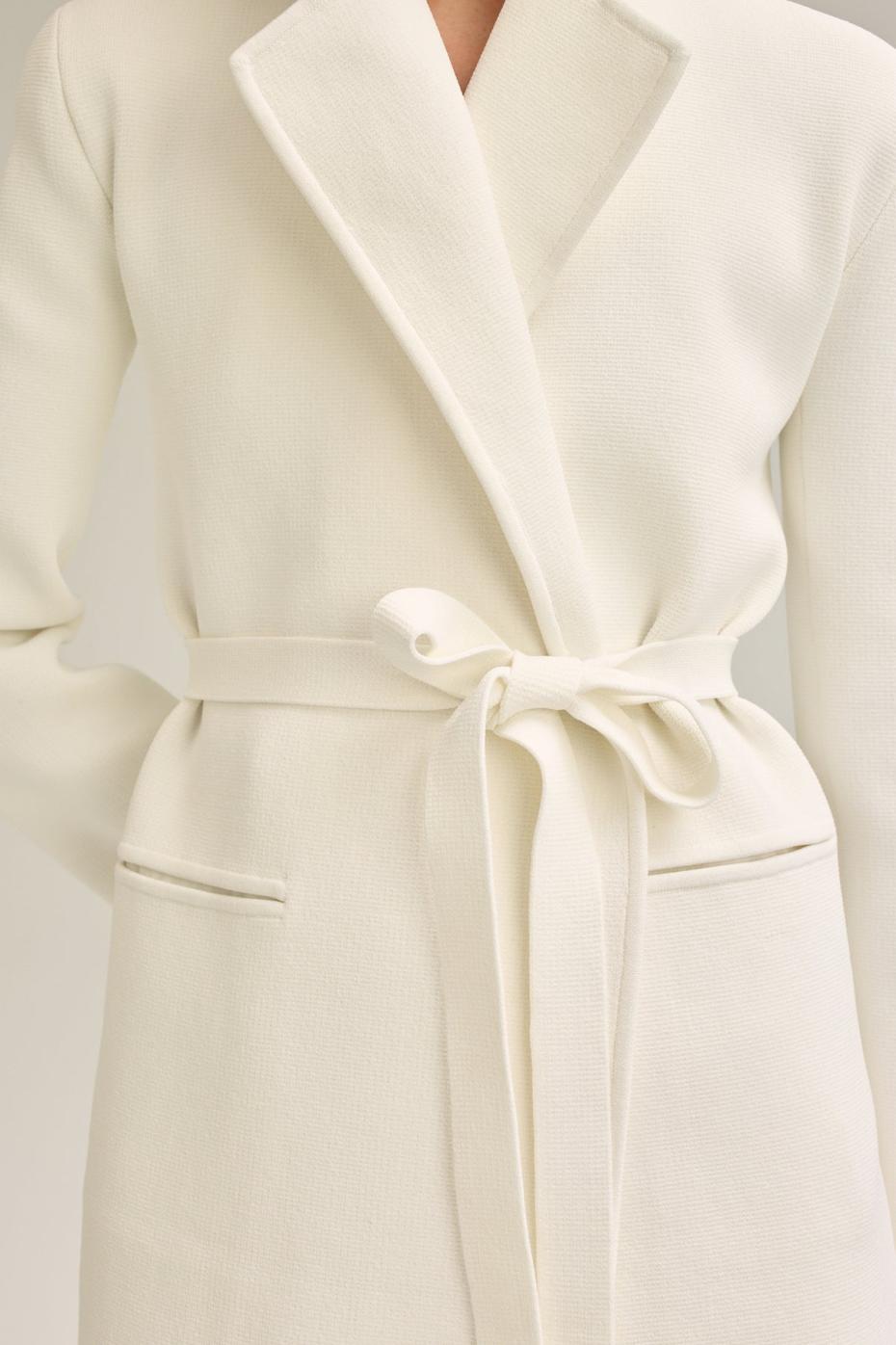 Jackets | Women Scanlan Theodore CREPE KNIT LOOSE TAILORED JACKET Cream