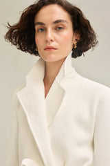 Jackets | Women Scanlan Theodore CREPE KNIT LOOSE TAILORED JACKET Cream