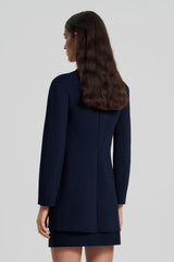 Jackets | Women Scanlan Theodore CREPE KNIT LOOSE TAILORED JACKET Navy