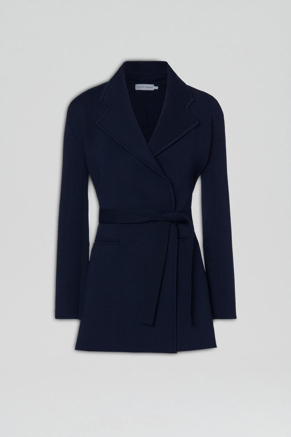 Jackets | Women Scanlan Theodore CREPE KNIT LOOSE TAILORED JACKET Navy