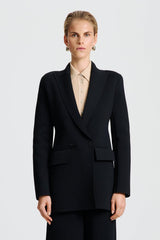 Jackets | Women Scanlan Theodore CREPE KNIT TAILORED BLAZER Black
