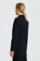 Jackets | Women Scanlan Theodore CREPE KNIT TAILORED BLAZER Black