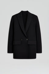 Jackets | Women Scanlan Theodore CREPE KNIT TAILORED BLAZER Black