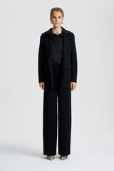Jackets | Women Scanlan Theodore CREPE KNIT TAILORED BLAZER Black