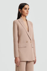 Jackets | Women Scanlan Theodore CREPE KNIT TAILORED BLAZER Oat