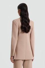 Jackets | Women Scanlan Theodore CREPE KNIT TAILORED BLAZER Oat