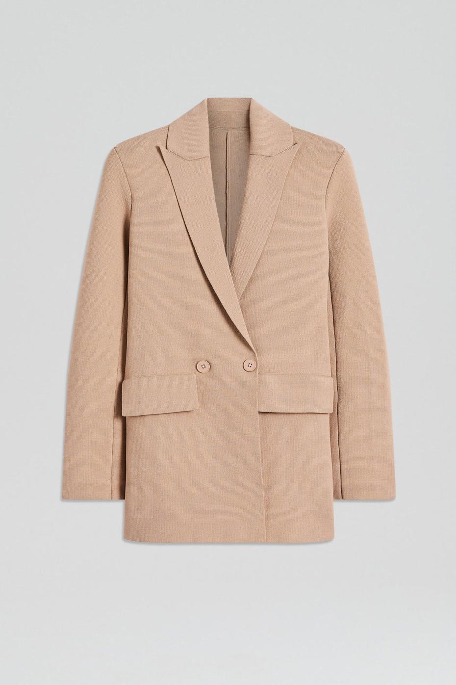 Jackets | Women Scanlan Theodore CREPE KNIT TAILORED BLAZER Oat
