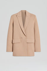 Jackets | Women Scanlan Theodore CREPE KNIT TAILORED BLAZER Oat