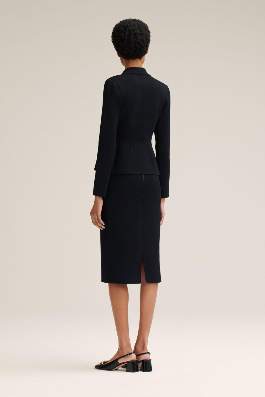Jackets | Women Scanlan Theodore CREPE KNIT TAILORED JACKET Black