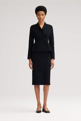 Jackets | Women Scanlan Theodore CREPE KNIT TAILORED JACKET Black