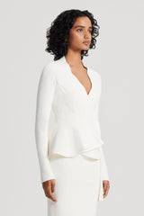 Jackets | Women Scanlan Theodore CREPE KNIT WRAP JACKET Cream
