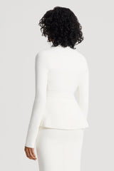Jackets | Women Scanlan Theodore CREPE KNIT WRAP JACKET Cream