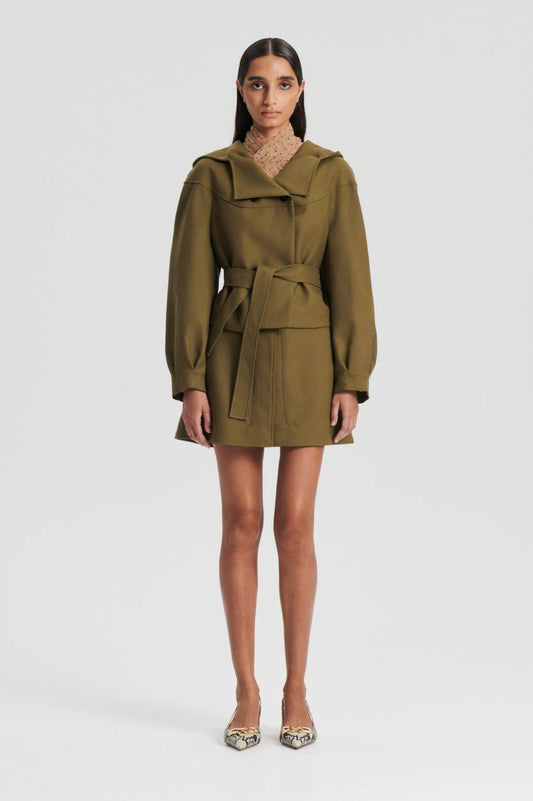 Jackets | Women Scanlan Theodore CROPPED DUFFLE Olive