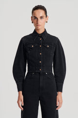 Jackets | Women Scanlan Theodore DENIM JACKET Washed.black.g