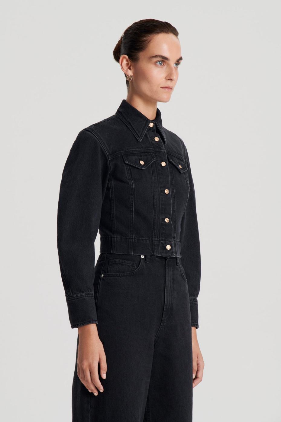 Jackets | Women Scanlan Theodore DENIM JACKET Washed.black.g