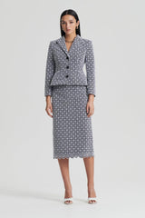 Jackets | Women Scanlan Theodore EMBROIDERED FLORAL JACKET Black.white