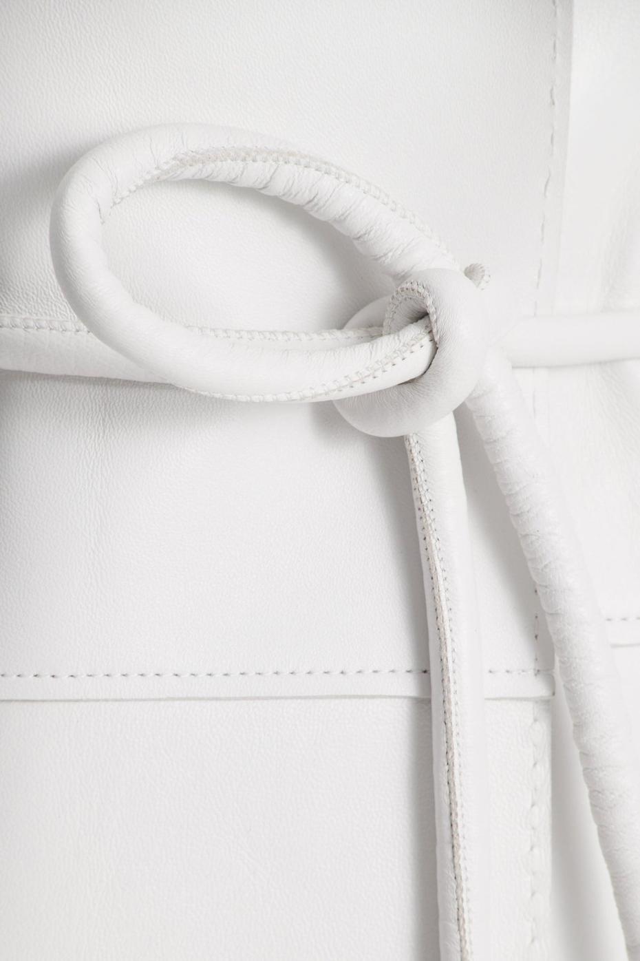 Jackets | Women Scanlan Theodore LEATHER BONDED JACKET White