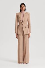 Jackets | Women Scanlan Theodore PLAID TAILORED JACKET Caramel