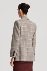 Jackets | Women Scanlan Theodore PLAID TAILORED JACKET Ginger