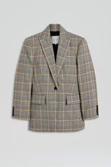 Jackets | Women Scanlan Theodore PLAID TAILORED JACKET Ginger