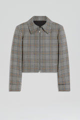 Jackets | Women Scanlan Theodore PLAID ZIP JACKET Black.white