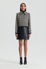 Jackets | Women Scanlan Theodore PLAID ZIP JACKET Black.white