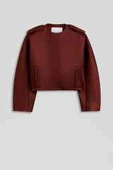 Jackets | Women Scanlan Theodore SATIN COCOON SLEEVE JACKET Burgundy