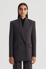 Jackets | Women Scanlan Theodore STRIPE TAILORED JACKET Grey