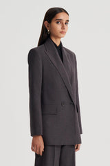 Jackets | Women Scanlan Theodore STRIPE TAILORED JACKET Grey