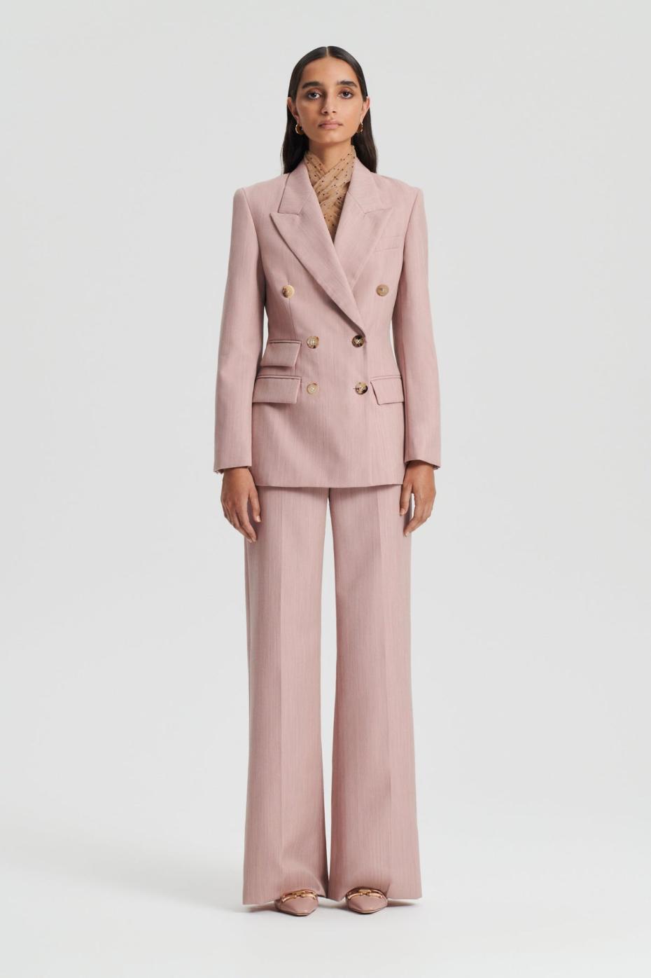 Jackets | Women Scanlan Theodore TAILORED DOUBLE POCKET JACKET Pink