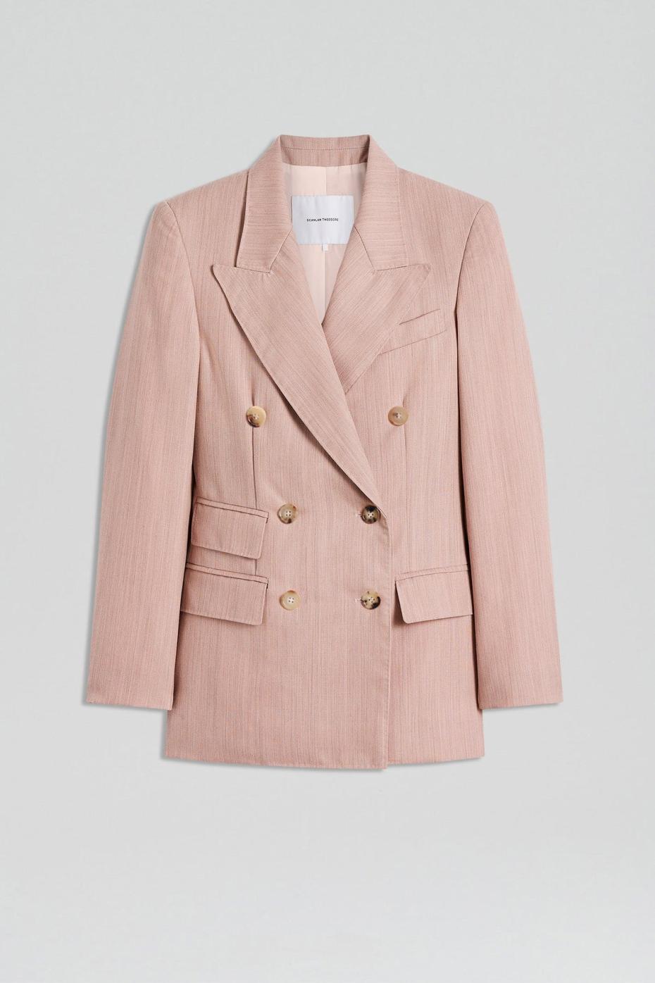 Jackets | Women Scanlan Theodore TAILORED DOUBLE POCKET JACKET Pink