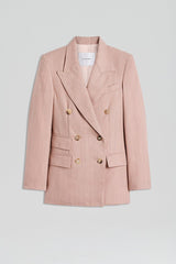 Jackets | Women Scanlan Theodore TAILORED DOUBLE POCKET JACKET Pink