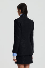 Jackets | Women Scanlan Theodore TAILORED SEQUIN JACKET Black