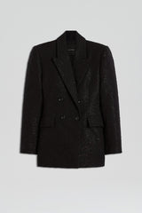Jackets | Women Scanlan Theodore TAILORED SEQUIN JACKET Black