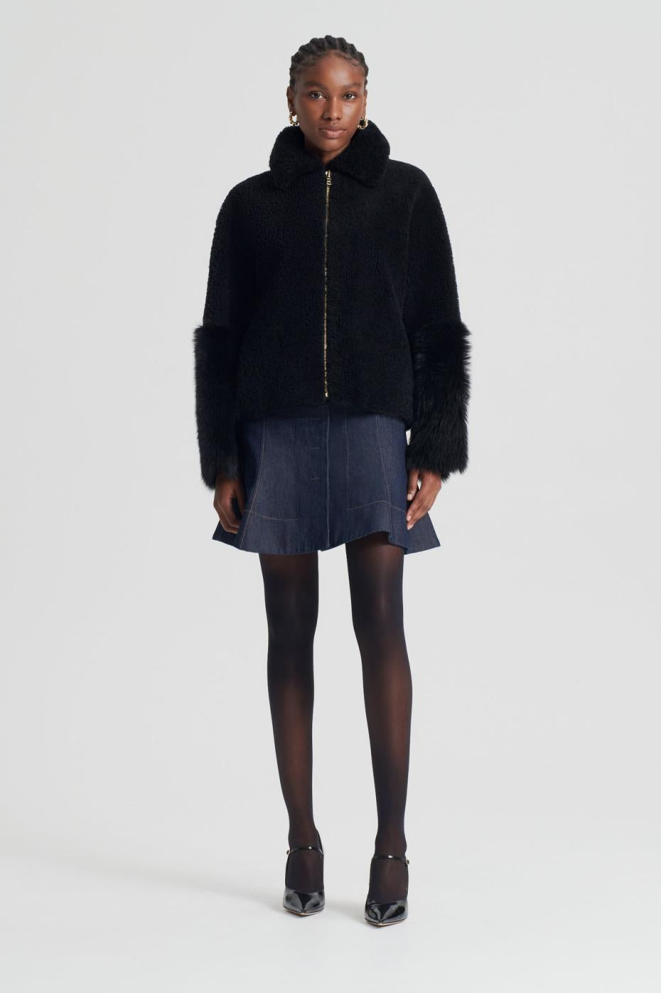 Jackets | Women Scanlan Theodore TOSCANA TRAPEZE JACKET Black