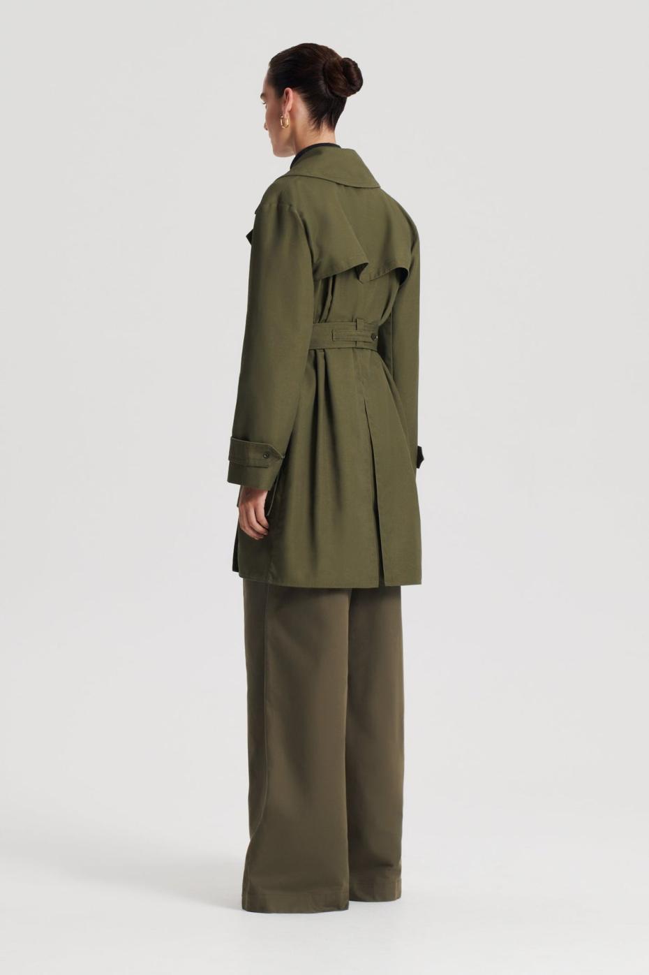 Jackets | Women Scanlan Theodore TRENCH COAT Jungle