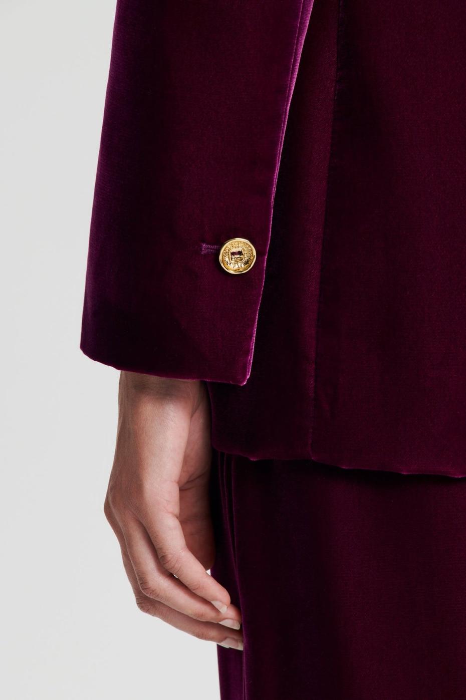 Jackets | Women Scanlan Theodore VELVET JACKET Mulberry