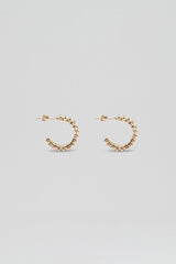 Jewelry | Women Scanlan Theodore BAGUETTE HOOP EARRINGS Light.gold.crystal