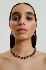 Jewelry | Women Scanlan Theodore CRYSTAL LEAF CHOKER Mulberry