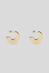 Jewelry | Women Scanlan Theodore FLAT HOOP EARRINGS Light.gold