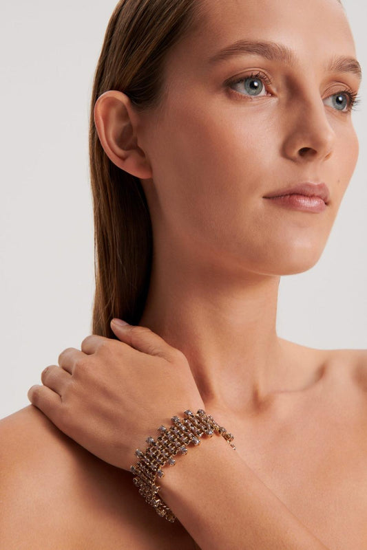 Jewelry | Women Scanlan Theodore OPAL STRASS BRACELET Smoked.topaz