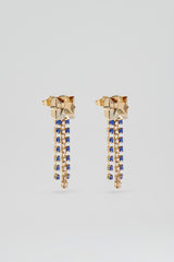 Jewelry | Women Scanlan Theodore OPAL STRASS FRINGE EARRINGS Cornflower