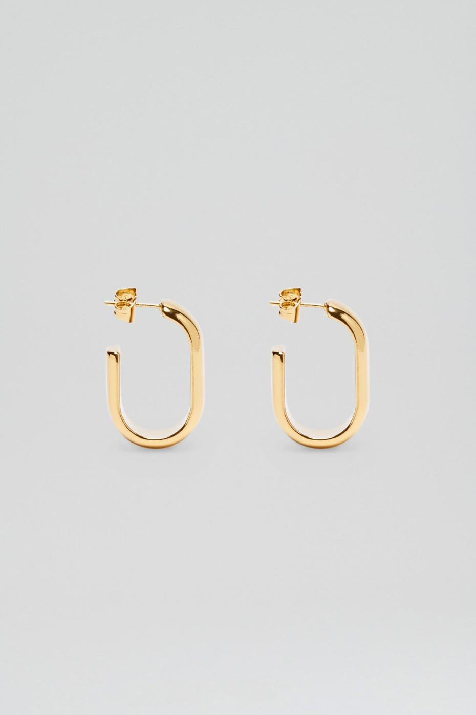 Jewelry | Women Scanlan Theodore ROLO HOOP EARRINGS Gold