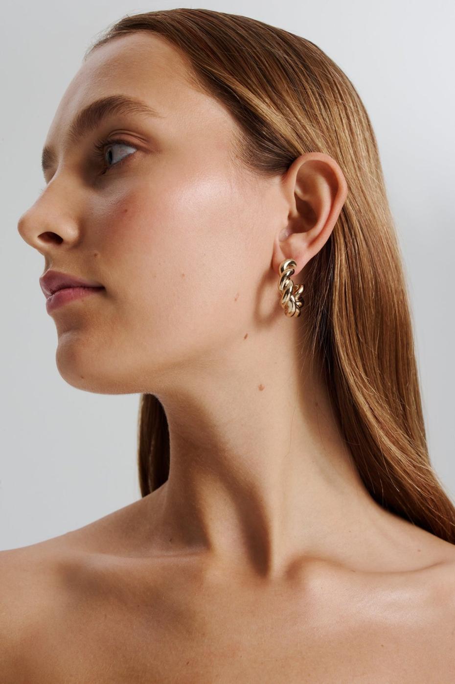 Jewelry | Women Scanlan Theodore TWIST EARRINGS Light.gold