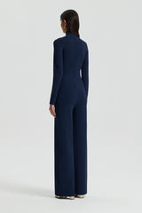 Jumpsuits | Women Scanlan Theodore MICRO CREPE JUMPSUIT Navy
